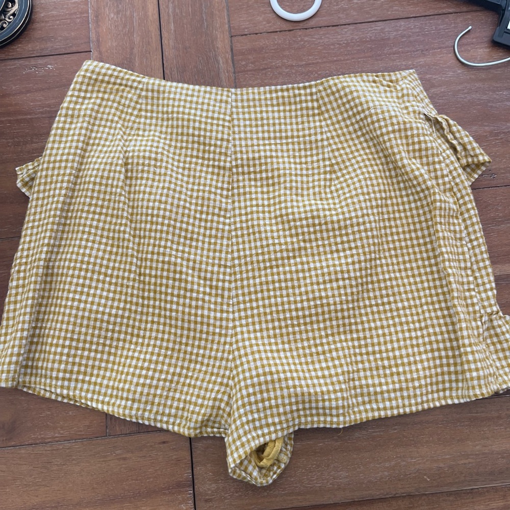 Tularosa gold/yellow gingham skort - Picture 4 of 4